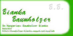 bianka baumholzer business card